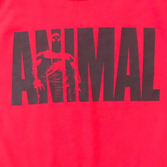 Animal Pak “M-Stak” Iconic Red T-Shirt. Great condition! Size large. - Picture 2 of 8